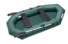 Лодка надувная ПВХ гребная ROGER Classic SL-2500, зеленый