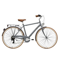 Велосипед Adriatica City Retro Man 2021 17.5" матовый серый