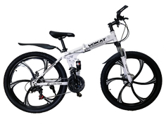 Велосипед Vokat складной на литых дисках, 2022, 135-155, 15" белый