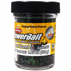 Форелевая паста BERKLEY PowerBait Natural SCENT Чеснок, Черный, 50 гр. 1313127