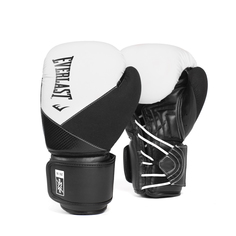 Перчатки тренировочные Protex PU 14oz бел/черн. Everlast