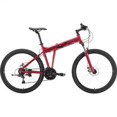 Велосипед Stark Cobra 26.2 D 2021 18" красный/серый