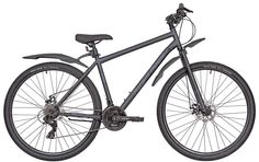 Велосипед взрослый горный колеса 29" дюймов CROSS 195 DISC ST 21 скорость RUSH HOUR черный