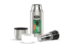Термос Охота Вакуумный, Крышка-чашка с ситичком Биосталь/Biostal (0.75) No Brand