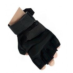Перчатки тактические BLACKHAWK с открытыми пальцами, черные, XL No Brand