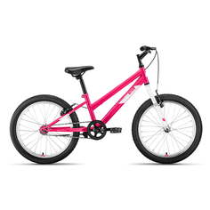 Велосипед Altair 20" MTB HT 20 Low, 1 скор., 2022 г., 10,5", розовый/белый, 1BKT1J101007