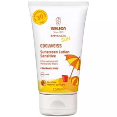 Натуральный солнцезащитный крем Weleda для детей SPF30 150 мл