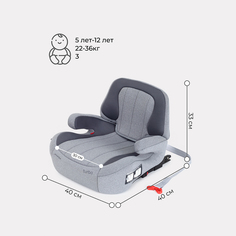 Автокресло RANT TURBO Isofix Active Line Grey группа 3 (22-36 кг) РАНТ