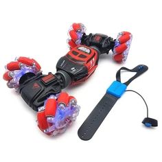 Дрифт машинка перевертыш Skidding Stunt Car управление жестами красная No Brand