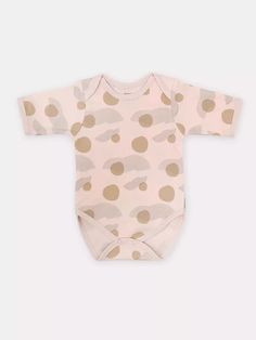 Боди с коротким рукавом Rant HUGS AND KISSES Pattern Pink р.74 РАНТ