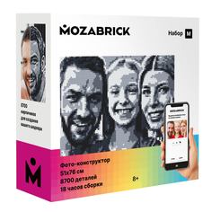 Фотоконструктор MOZABRICK Набор M, размер картины 51х76 см, 8753 детали