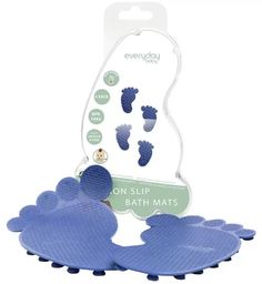 EveryDay Baby Коврики для ванной EveryDay Baby с индикатором температуры, 4 шт. cиние