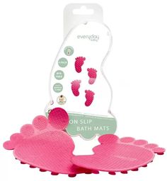 EveryDay Baby Коврики для ванной EveryDay Baby с индикатором температуры, 4 шт. розовые