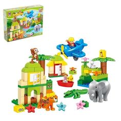 Конструктор KIDS HOME TOYS Зоопарк, 98 деталей 188-192