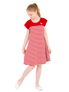 Платье детское N.O.A. 11524, красный белый, 158 NOA