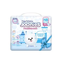 Подгузники Joonies Premium Soft размер NB (0-5 кг) 24 шт