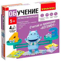 Настольная игра Bondibon Считай и проверяй, бегемот, BOX