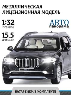 Машинка металлическая инерционная ТМ Автопанорама, М 1:32 BMW X7, черный, JB1251313