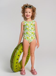 Купальник слитный детский для девочек КотМарКот 3221197 зеленый размер 128