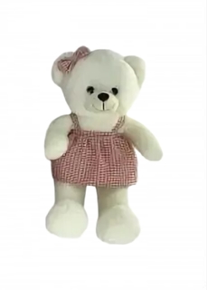 Мягкая игрушка U & V мишка в розовом сарафане 80 см