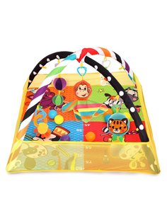 Развивающий коврик Жирафики Цирк (ростометром, дуги, подвесные игрушки, шарики) 939869