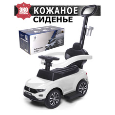 Каталка детская Babycare Volkswagen T-Rock кожаное сиденье Белый