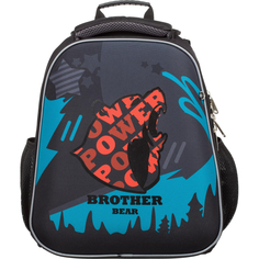 Ранец №1School Basic Brother bear, 2 отд., эргоном. спинка