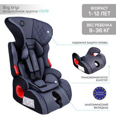 Автокресло-бустер детское AMAROBABY Big trip, I/II/III, 1-12 лет, 0-36 кг