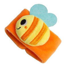 Погремушка-браслетик Крошка Я развивающий "Пчелка" оранжевый