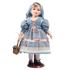 Кукла коллекционная Катя в голубом платье 40см. YF-161220 КНР