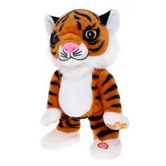 Интерактивная игрушка ZABIAKA "Тигренок Сэм", звук, танцует, рыжий Забияка