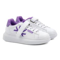 Кеды United Colors of Benetton BTK314606, белый; фиолетовый, 29