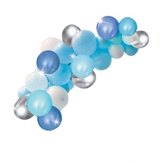 Гирлянда из воздушных шаров Страна Карнавалия "Органик", сине-голубая, длина 2,5 м