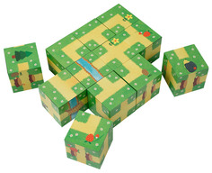 Развивающая игрушка IQ-кубики "Контуры" 50 Игр АЙРИС пресс