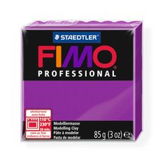 Полимерная глина FIMO professional, запекаемая в печке, 85 г цвет фиолетовый (FIMO8004-61)
