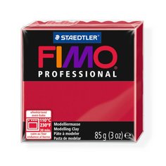 Полимерная глина FIMO professional, запекаемая в печке, 85 г цвет пунцовый (FIMO8004-29)