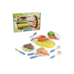 Игровой набор посуды Наша Игрушка "Wheat Straw", 19 предметов, в коробке (2027EA-F)