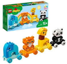 Конструктор LEGO DUPLO Creative Play 10955 Мой первый поезд для зверей 15 деталей