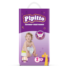 Подгузники-трусики Pipitto 3-6 кг, 2р, 56шт