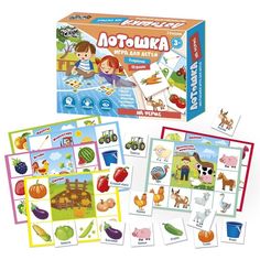 Настольная игра Русский стиль Лотошка, На ферме, 2-6 игроков, от 3 лет (4527)