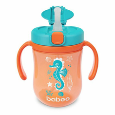 Поильник Baboo Sea life с 9 месяцев 300 мл оранжевый