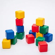 Набор цветных кубиков, 16 штук, 12 х 12 см No Brand