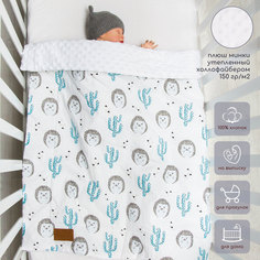 Плед детский AmaroBaby AMARO-62RV Растем вместе, Ежики, 95х85