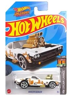 Машинка Hot Wheels легковая машина HKJ49 металлическая RODGER DODGER белый