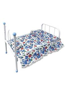 Кроватка для кукол Наша Игрушка "Енотики", 44х26х33 см, металл, текстиль, (M1263-12A)