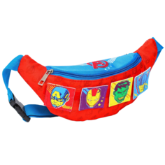 Сумка поясная "Мстители. Марвел", красная, на липучках Marvel