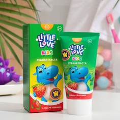 Детская зубная паста Little Love сладкая клубника 2, 62 мл No Brand