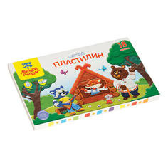 Пластилин Мульти-Пульти "Енот в сказке", 18 цветов, 216гр, со стеком, картон