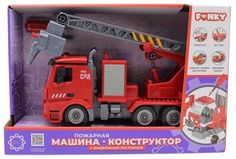 Конструктор Jialegu Toys Пожарная машина с отвёрткой, 855-S12