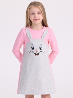 Платье детское Апрель 278дев858Д1Р, розовый239+светло-серый Степашка, 98